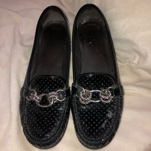 Stuart Weitzman slip on flats moccasin style shoe